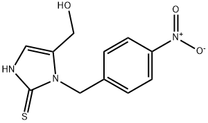 4-HYDROXYMETHYL-3-(4-NITRO-BENZYL)-2-MERCAPTO-3H-IMIDAZOLE
 化学構造式