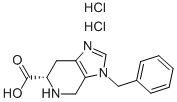 (S)-4,5,6,7-Tetrahydro-3-phenylmethyl-3H-imidazo[4,5-c]pyridine-6-carboxylic acid dihydrochloride Struktur