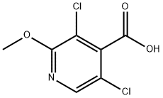 3,5-Dichloro-2-methoxyisonicotinic acid Struktur
