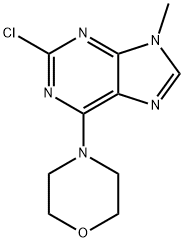 9H-Purine, 2-chloro-9-Methyl-6-(4-Morpholinyl)- Structure