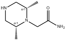 2-[(2R,6S)-2,6-ジメチルピペラジン-1-イル]アセトアミド二塩酸塩 化学構造式