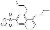 4,5-Dibutyl-2-naphthalenesulfonic acid sodium salt Structure