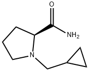 2-Pyrrolidinecarboxamide,1-(cyclopropylmethyl)-,(2S)-(9CI) 化学構造式