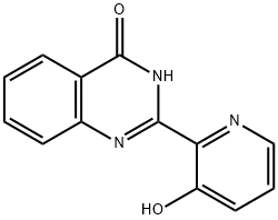 2-(3-hydroxy-2-pyridinyl)-4(1H)-quinazolinone 化学構造式