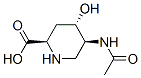2-Piperidinecarboxylicacid,5-(acetylamino)-4-hydroxy-,[2R-(2alpha,4beta,5alpha)]-(9CI) Struktur