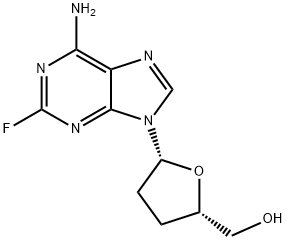 2-fluoro-2',3'-dideoxyadenosine Struktur