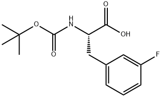 BOC-L-3-FLUOROPHENYLALANINE Struktur