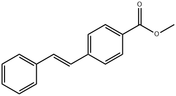 (E)-p-スチリル安息香酸メチル 化学構造式