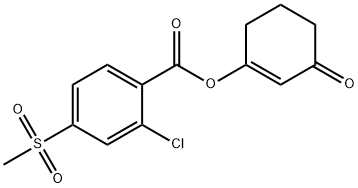 2-CHLORO-4-(METHYLSULFONYL)-OXO-1-CYCLOHEXEN-1-YL BENZOIC ACID Structure