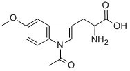 N-ACETYL-5-METHOXY-DL-TRYPTOPHAN 化学構造式