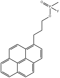 4-(1-pyrenyl)propyl methylphosphonofluoridate Structure