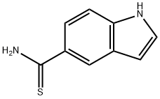 吲哚-5-硫代甲酰胺 结构式