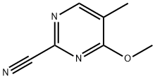 2-Pyrimidinecarbonitrile, 4-methoxy-5-methyl- (9CI) 结构式