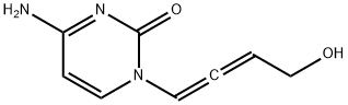 1-(4-ヒドロキシ-1,2-ブタジエニル)-4-アミノピリミジン-2(1H)-オン 化学構造式