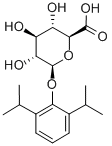 2,6-ジイソプロピルフェニルβ-D-グルコピラノシドウロン酸 化学構造式