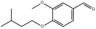 3-methoxy-4-(3-methylbutoxy)benzaldehyde Struktur