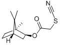 チオシアナト酢酸ボルナン-2-イル 化学構造式