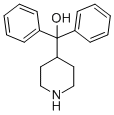 α-(4-ピペリジル)ベンズヒドロール 化学構造式