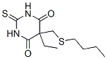 5-[(Butylthio)methyl]-2,3-dihydro-5-ethyl-2-thioxo-4,6(1H,5H)-pyrimidinedione,115-59-3,结构式