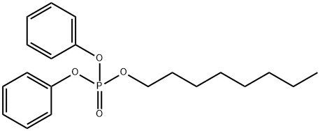 二苯基磷酸辛酯,115-88-8,结构式