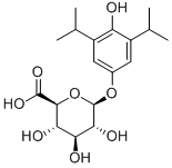 4-Hydroxy Propofol 4-O-b-D-Glucuronide,115005-78-2,结构式