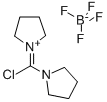 1-(氯-1-吡咯烷基亚甲基)吡咯烷四氟硼酸盐 结构式
