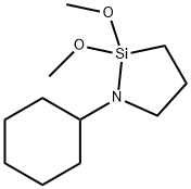 1-Aza-2-silacyclopentane, 1-cyclohexyl-2,2-dimethoxy- Struktur