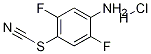 2,5-DIFLUORO-4-THIOCYANATOANILINE, HCL,1150114-25-2,结构式