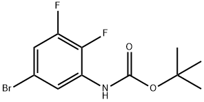 N-BOC 5-BROMO-2,3-DIFLUOROANILINE,1150114-27-4,结构式