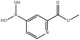 2-メトキシカルボニルピリジン-4-ボロン酸 化学構造式