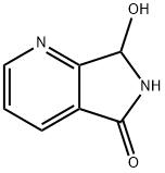 6,7-ジヒドロ-7-ヒドロキシ-5H-ピロロ[3,4-B]ピリジン-5-オン 化学構造式