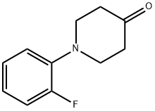 1-(2-フルオロフェニル)ピペリジン-4-オン 化学構造式