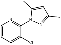 3-Chloro-2-(3,5-dimethylpyrazol-1-yl)pyridine Struktur