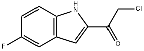 Ethanone, 2-chloro-1-(5-fluoro-1H-indol-2-yl)- (9CI) Struktur