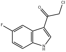 2-氯-1-(5-氟-1H-吲哚-3-基)乙基-1-酮,115027-06-0,结构式