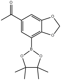 5-Acetyl-2,3-methylenedioxophenylboronic acid,pinacol Struktur