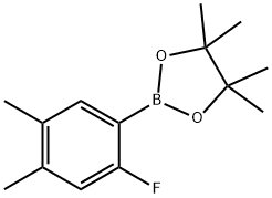 2-FLUORO-4,5-DIMETHYLPHENYLBORONIC ACID, PINACOL ESTER,1150271-75-2,结构式