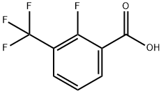 2-フルオロ-3-(トリフルオロメチル)安息香酸 化学構造式
