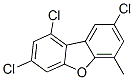 6-methyl-1,3,8-trichlorodibenzofuran Struktur