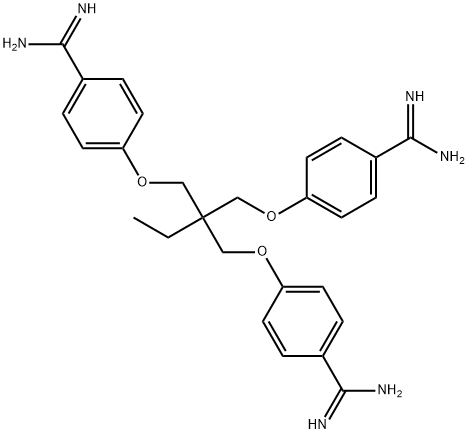 1,3-bis(4-amidinophenoxy)-2-(4-amidinophenoxymethyl)ethylpropane|