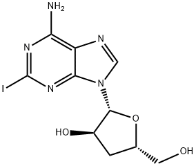 2-iodo-3'-deoxyadenosine Struktur