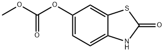 Carbonic acid, 2,3-dihydro-2-oxo-6-benzothiazolyl methyl ester (9CI) Structure