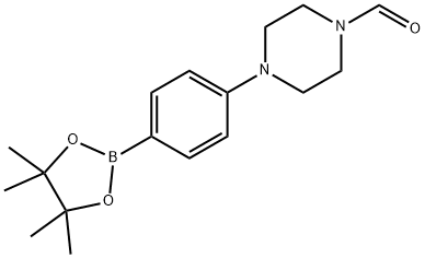 4-(4-FORMYLPIPERAZINYL)PHENYLBORONIC ACID, PINACOL ESTER, 1150561-69-5, 结构式