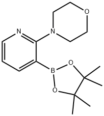 2-MORPHOLINOPYRIDINE-3-BORONIC ACID, PINACOL ESTER 结构式