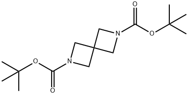 di-tert-butyl 2,6-diazaspiro[3.3]heptane-2,6-dicarboxylate Structure