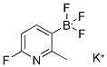 Potassium 6-fluoro-2-methylpyridine-3-trifluoroborate Structure