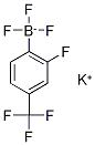 Potassium 2-fluoro-4-(trifluoromethyl)phenyltrifluoroborate Structure