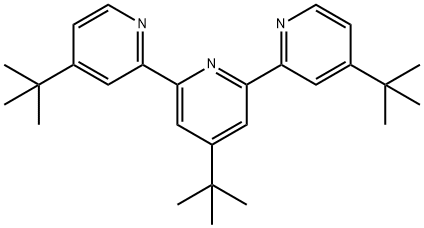 4,4′,4″-三叔丁基-2,2′:6′,2″-三联吡啶,115091-29-7,结构式