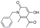 2(1H)-Pyridone, 5-acetyl-1-benzyl-4-hydroxy-6-methyl- Structure