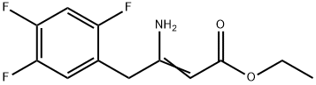 (S)-Methyl 3-aMino-4-(2,4,5-trifluorophenyl)but-2-enoate 结构式